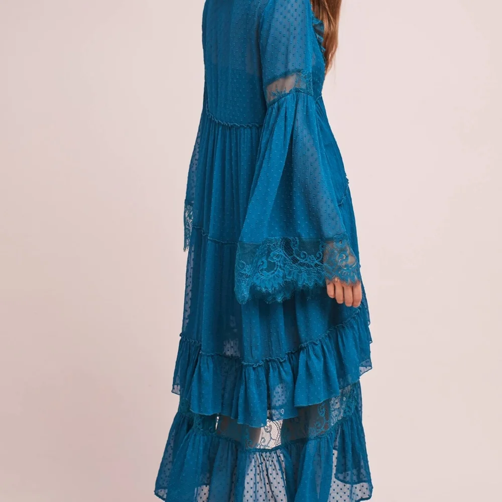 Maeve Meadow Ruffle Dress Anthropologie - Picture 7 of 7